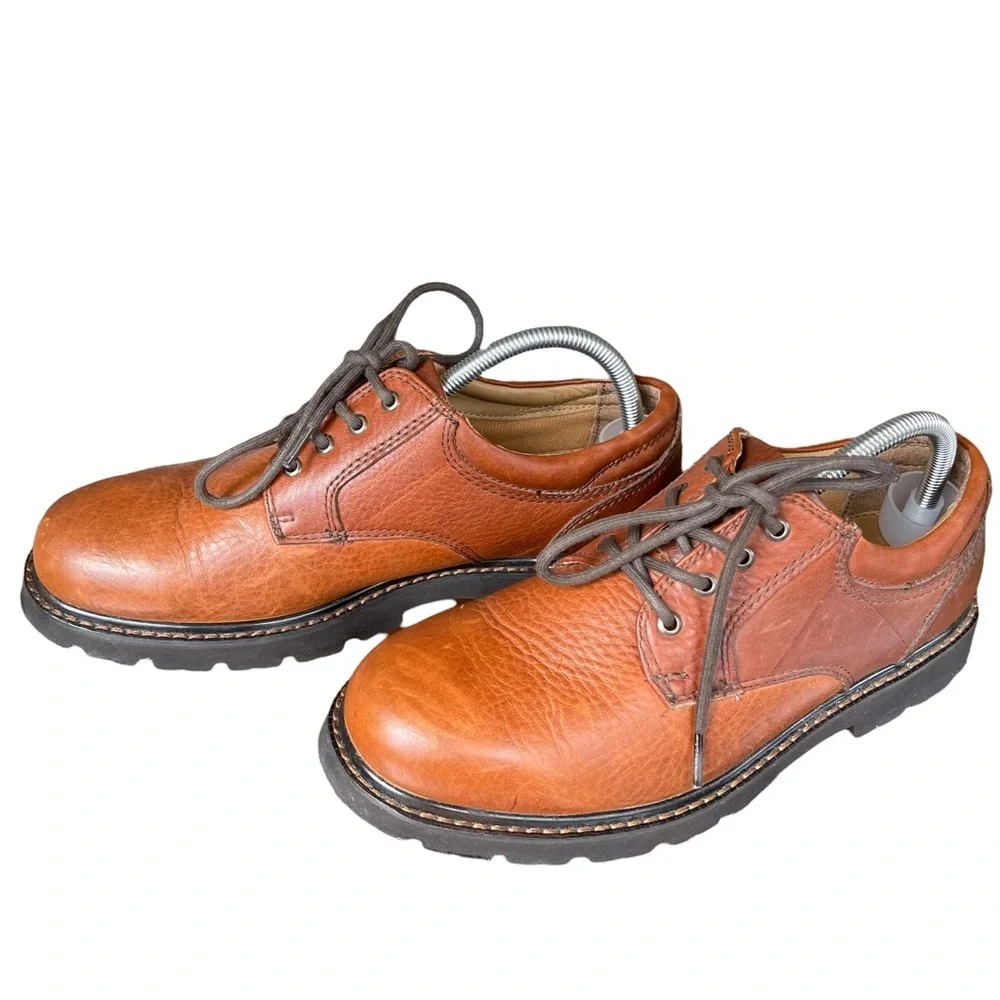 Dockers‎ Stain Defender Brown Leather Oil Resistant Shoes Size: 10M